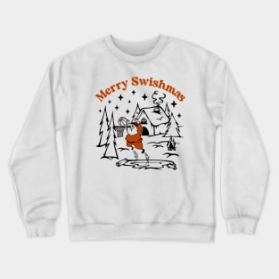 Santa Playing Basketball Crewneck Sweatshirt